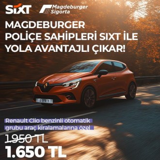 Magdeburger Sigorta'ya özel SIXT'ten sabit fiyatlı kampanya !