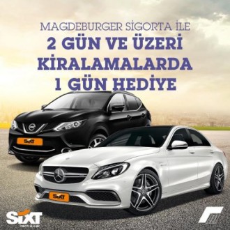 2 gün ve Üzeri Araç Kiralamalara 1 Gün Hediye