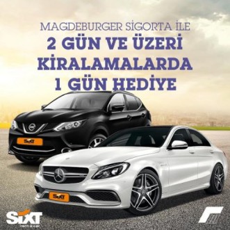 2 gün ve Üzeri Araç Kiralamalara 1 Gün Hediye