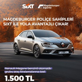 Magdeburger Sigorta'ya özel SIXT'ten sabit fiyatlı kampanya !