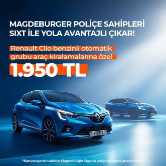 Magdeburger Sigorta'ya özel SIXT'ten sabit fiyatlı kampanya !