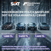 Magdeburger Sigorta'ya özel SIXT'ten sabit fiyatlı kampanya !